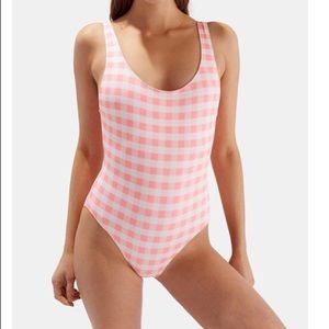 Solid and striped NWT swimsuit